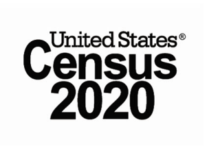 Graphic that spells Census 2020