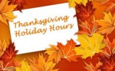 Thanksgiving Hours Image