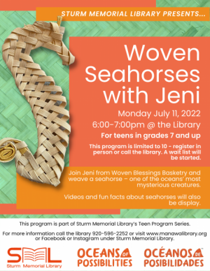 Image of a poster for Weavea Seahorse Program